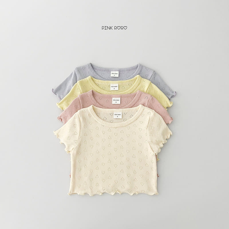Pinkroro - Korean Children Fashion - #littlefashionista - Heart Terry Tee - 8