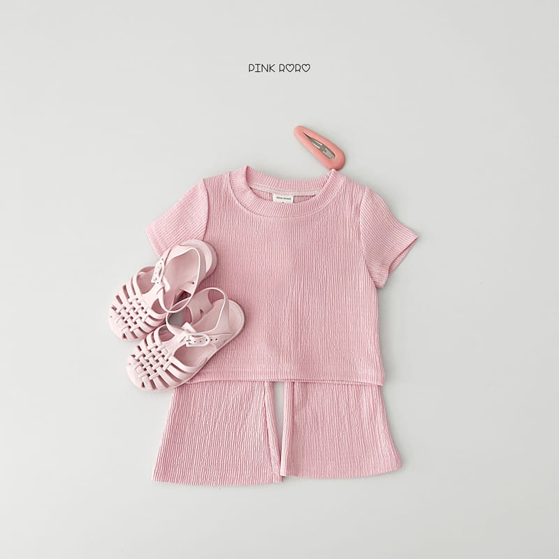 Pinkroro - Korean Children Fashion - #magicofchildhood - Fresh Boots Cut Top Bottom Set