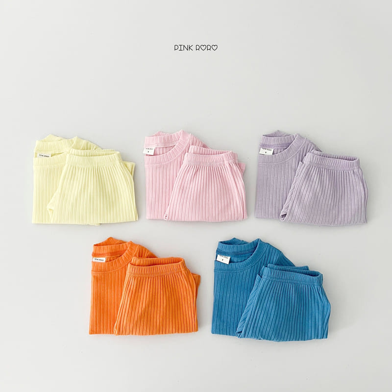 Pinkroro - Korean Children Fashion - #prettylittlegirls - Pino Shorts Top Bottom Set - 2