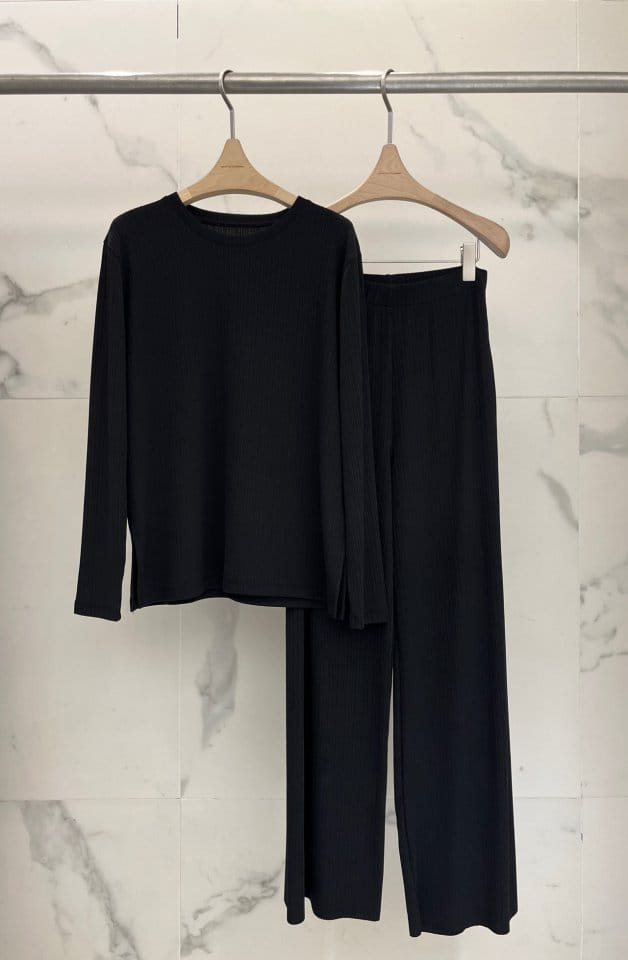 Plushong - Korean Women Fashion - #momslook - Cool Rib Pants - 7
