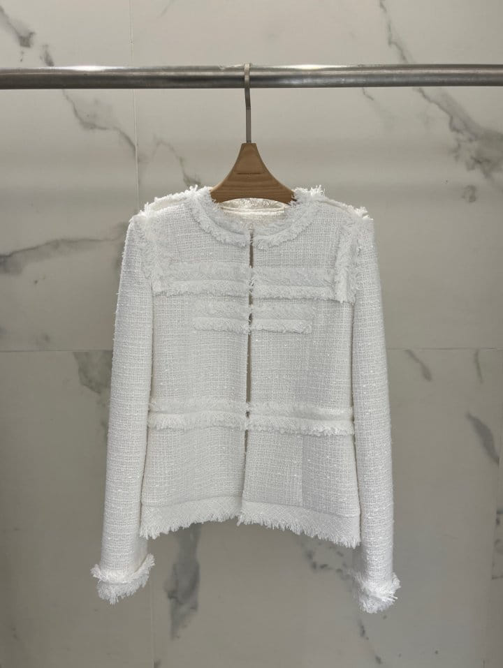 Plushong - Korean Women Fashion - #momslook - Tweed C Jacket - 4