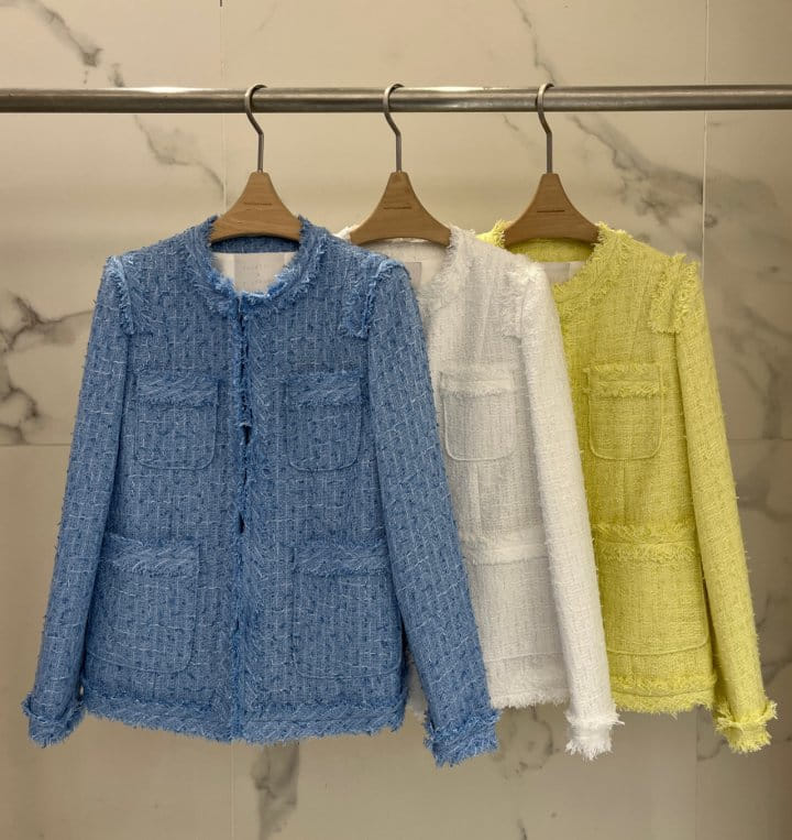 Plushong - Korean Women Fashion - #momslook - DR Tweed Jacket