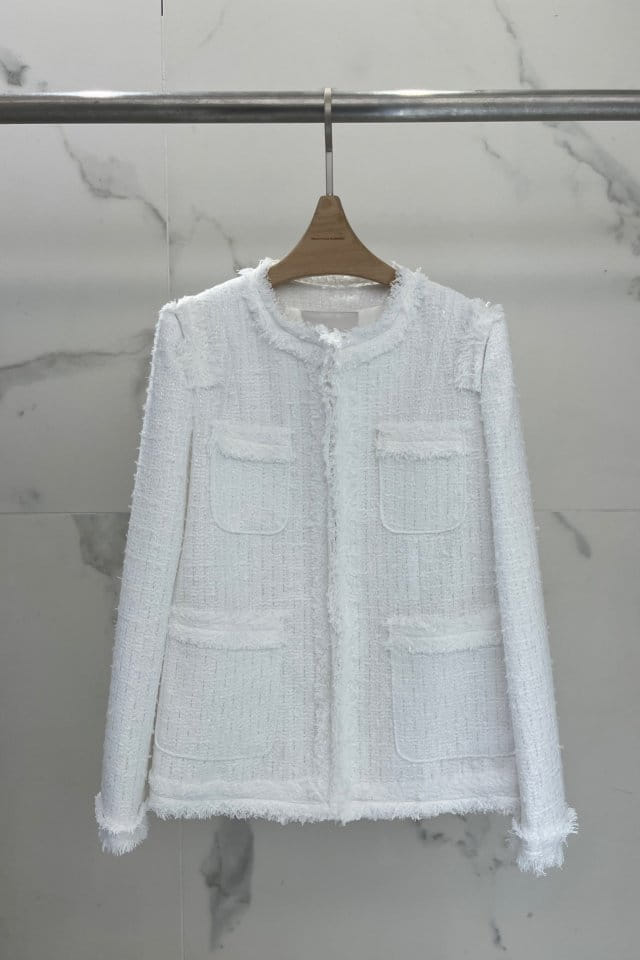 Plushong - Korean Women Fashion - #momslook - DR Tweed Jacket - 2