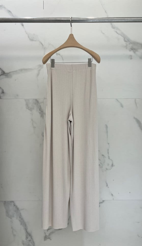 Plushong - Korean Women Fashion - #momslook - Cool Rib Pants - 4