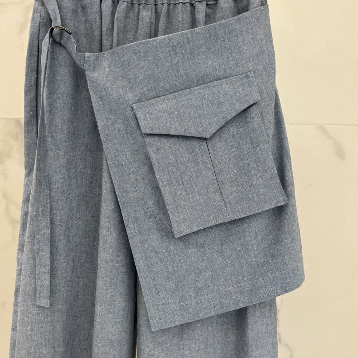 Plushong - Korean Women Fashion - #womensfashion - Linen Wrap Pants - 6