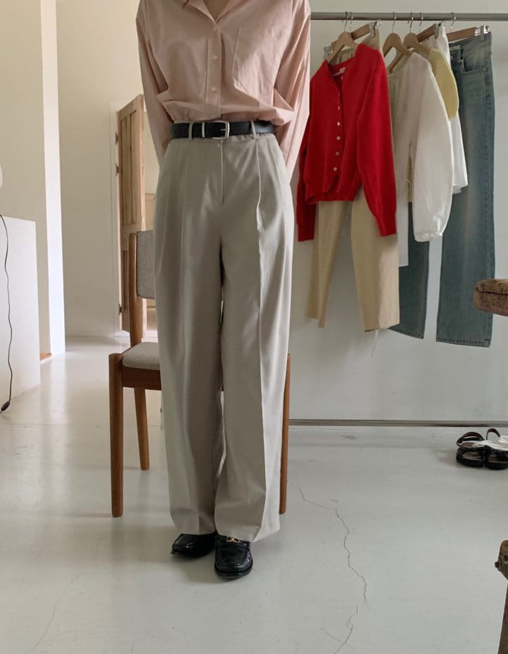 Pomelo - Korean Women Fashion - #momslook - Mono Slacks - 5
