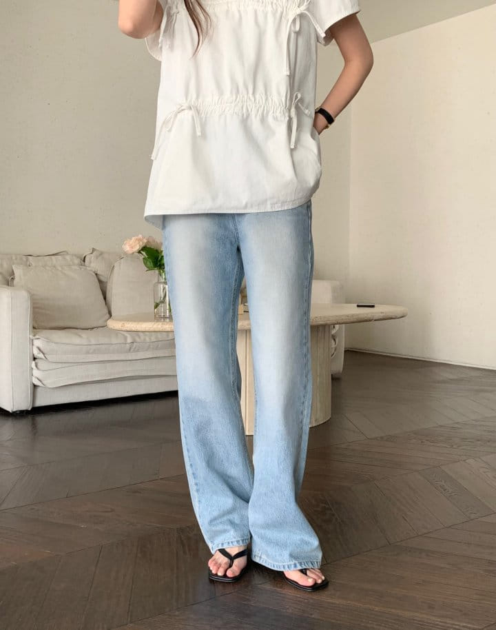 Pomelo - Korean Women Fashion - #womensfashion - Ling Sa Denim Pants - 2