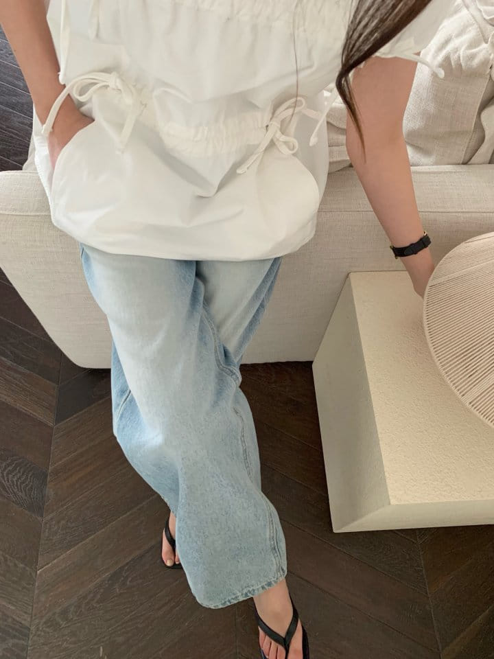 Pomelo - Korean Women Fashion - #momslook - Ling Sa Denim Pants - 4