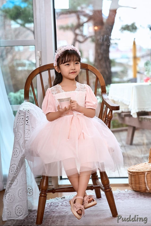 Pudding - Korean Children Fashion - #childofig - Lace One-Piece - 3