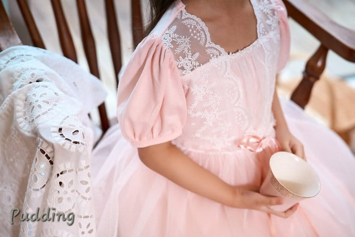 Pudding - Korean Children Fashion - #childofig - Lace One-Piece - 4