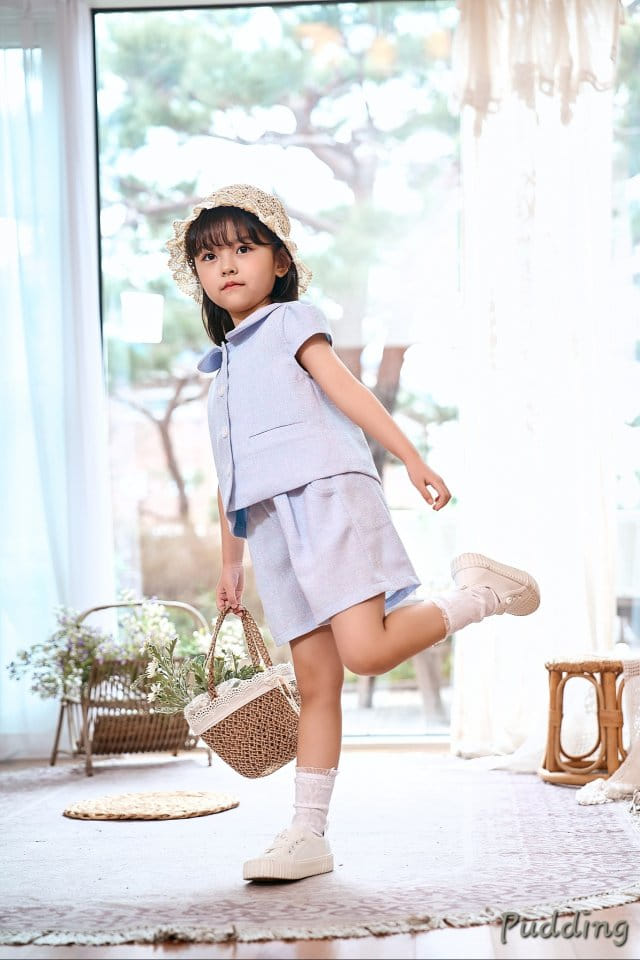 Pudding - Korean Children Fashion - #childofig - Sha Top Bottom Set - 3