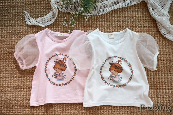 Pudding - Korean Children Fashion - #fashionkids - Girl Paint Tee