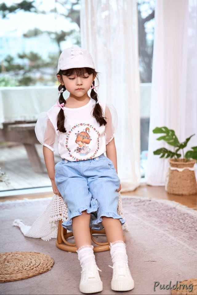 Pudding - Korean Children Fashion - #kidsshorts - Girl Paint Tee - 2