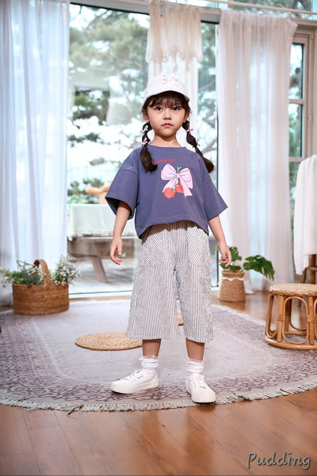 Pudding - Korean Children Fashion - #kidzfashiontrend - Ribbon Paint Tee - 6