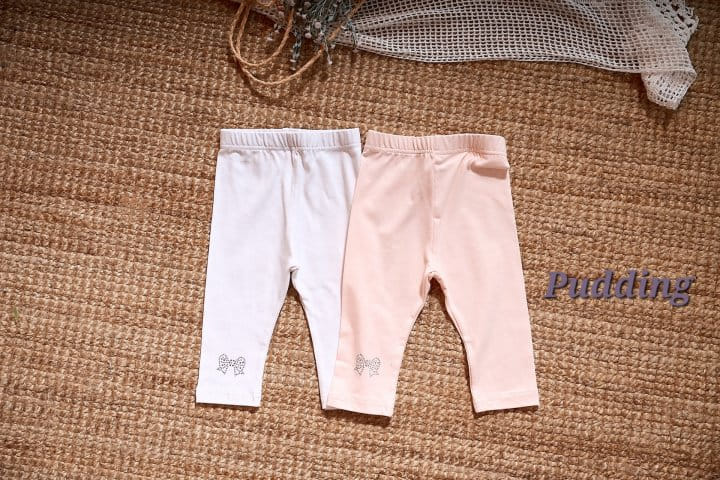 Pudding - Korean Children Fashion - #toddlerclothing - Summer Ribbon Leggings