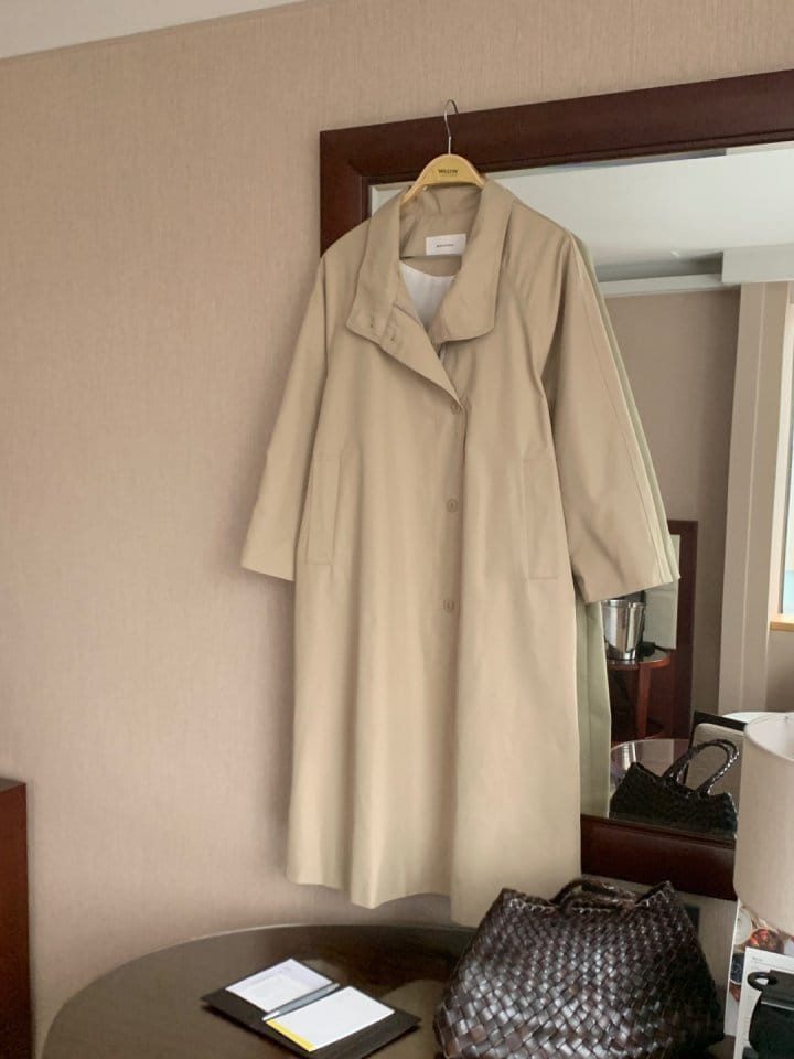 Renouveau - Korean Women Fashion - #momslook - Zipper Trench Coat - 5