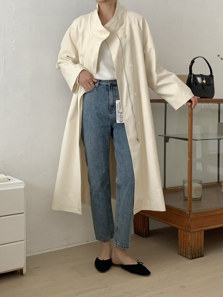 Renouveau - Korean Women Fashion - #momslook - Zipper Trench Coat - 9