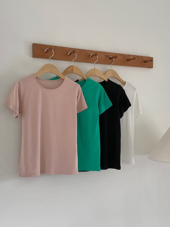 Renouveau - Korean Women Fashion - #momslook - Rib Tee - 9