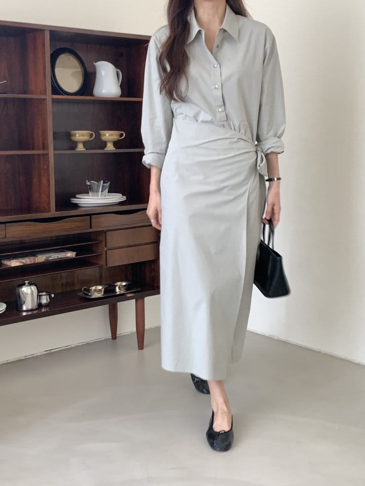 Renouveau - Korean Women Fashion - #restrostyle - Wrap One-Piece - 6