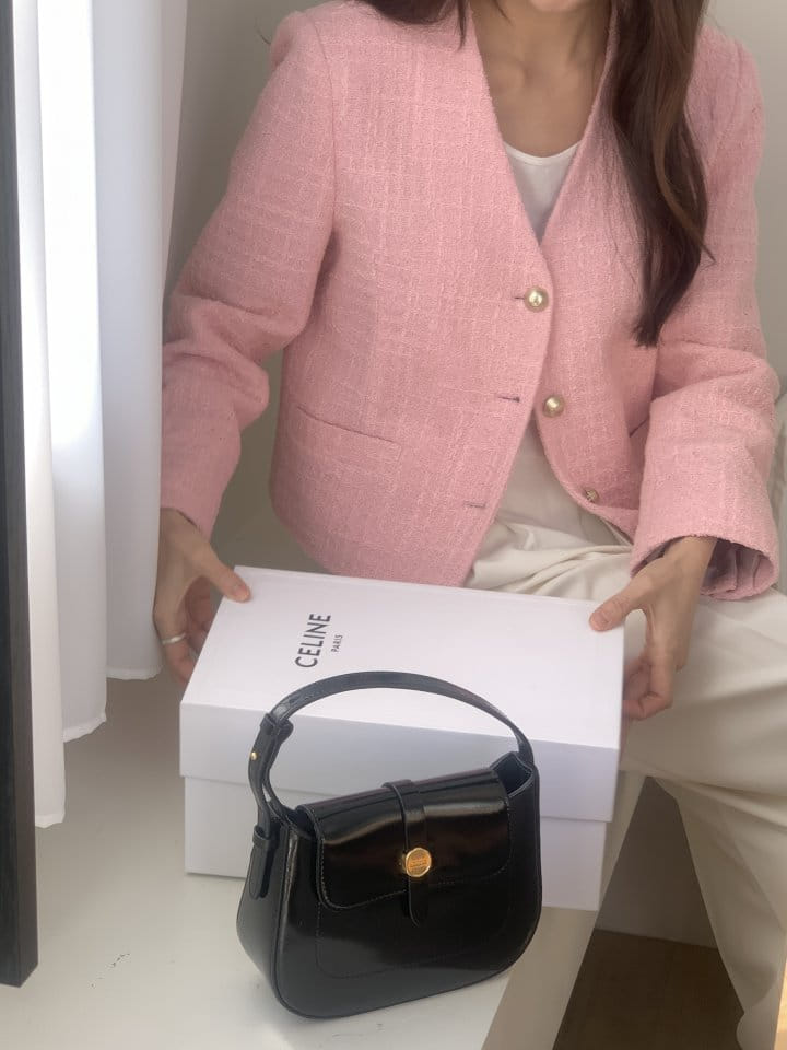 Renouveau - Korean Women Fashion - #romanticstyle - Sherbet Tweed Jacket - 5