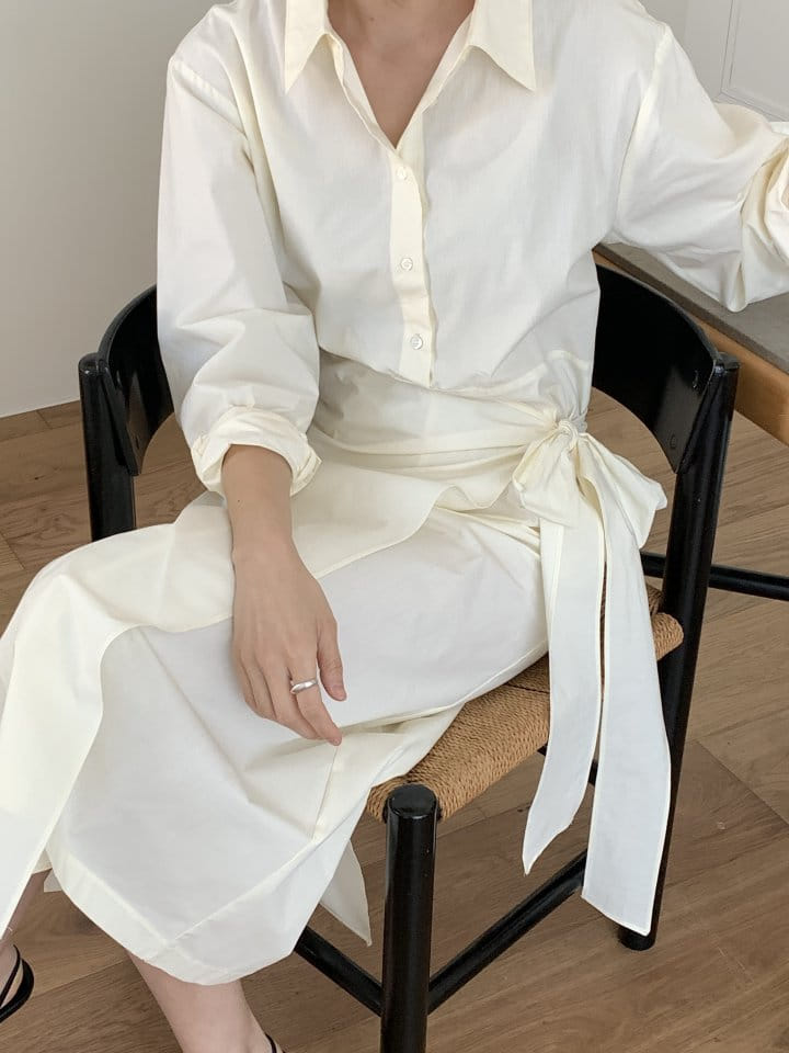 Renouveau - Korean Women Fashion - #vintageinspired - Wrap One-Piece - 3