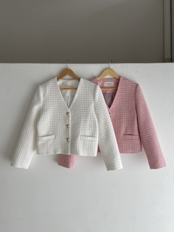 Renouveau - Korean Women Fashion - #vintageinspired - Sherbet Tweed Jacket