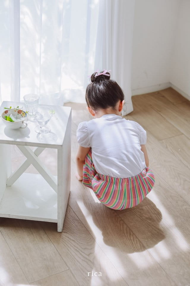 Rica - Korean Children Fashion - #Kfashion4kids - Rainbow Wrinkle Pants - 6