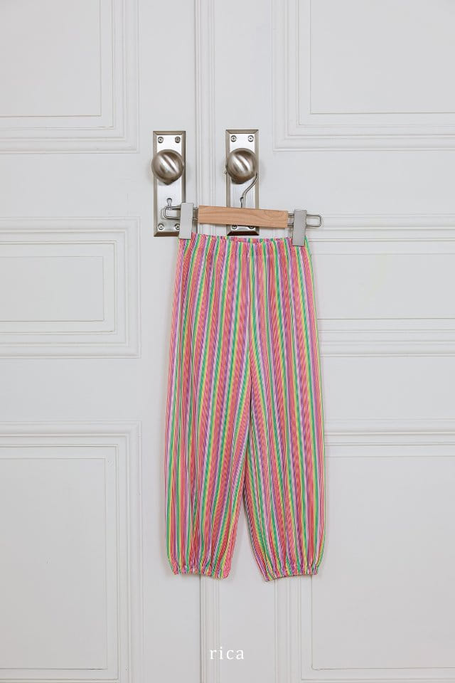 Rica - Korean Children Fashion - #childofig - Rainbow Wrinkle Pants - 11