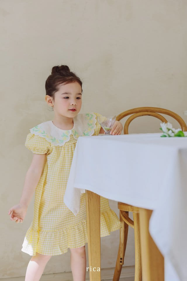 Rica - Korean Children Fashion - #designkidswear - Collar One-Piece - 4