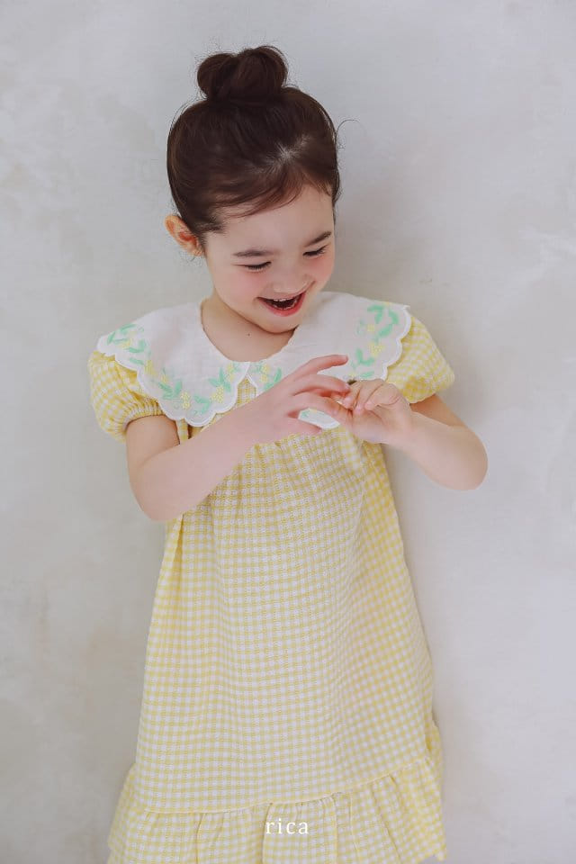 Rica - Korean Children Fashion - #fashionkids - Collar One-Piece - 5