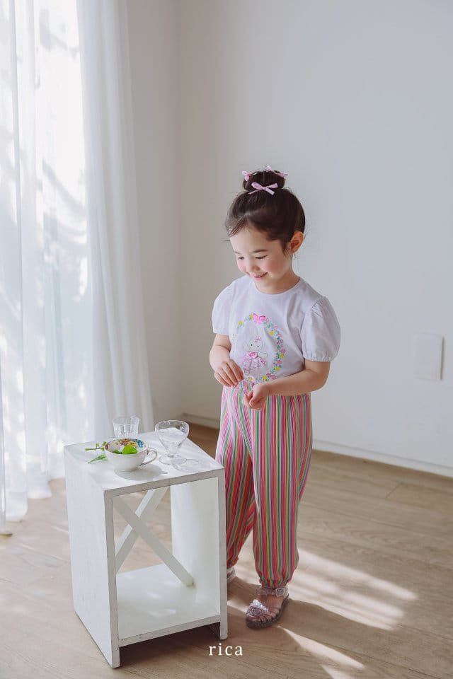 Rica - Korean Children Fashion - #fashionkids - Rainbow Wrinkle Pants - 2