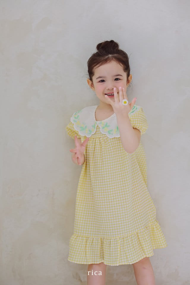 Rica - Korean Children Fashion - #kidsshorts - Collar One-Piece - 6