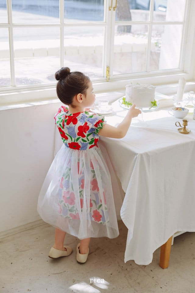 Rica - Korean Children Fashion - #kidsshorts - Full Of Flowers One-Piece - 5