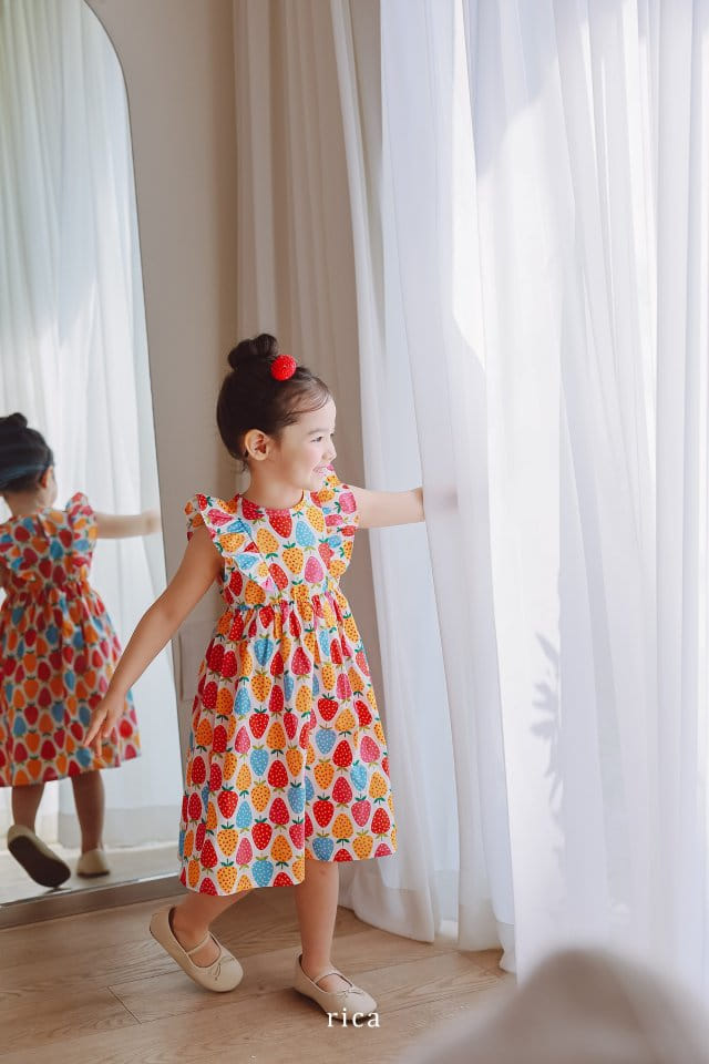 Rica - Korean Children Fashion - #kidsstore - Strawberry One-Piece - 11