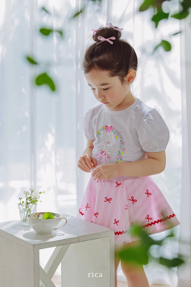 Rica - Korean Children Fashion - #kidzfashiontrend - Ribbon Skirt - 2