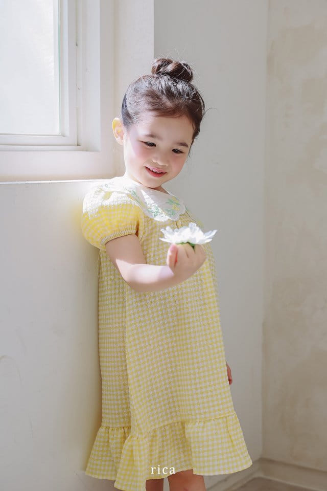 Rica - Korean Children Fashion - #magicofchildhood - Collar One-Piece - 11