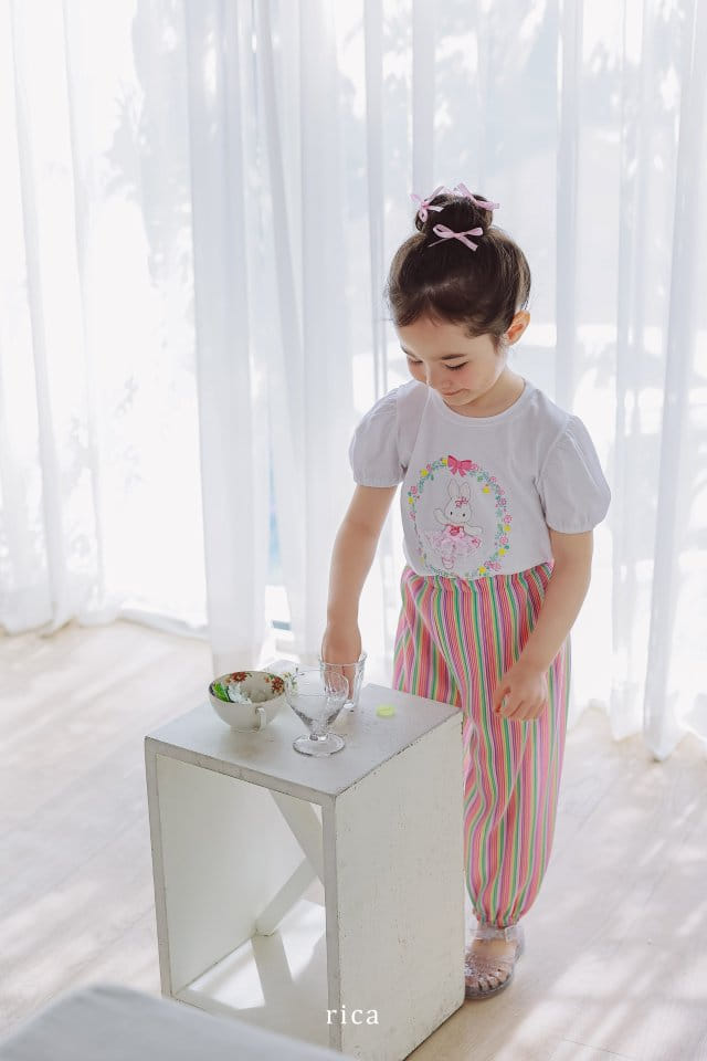 Rica - Korean Children Fashion - #prettylittlegirls - Rainbow Wrinkle Pants - 10