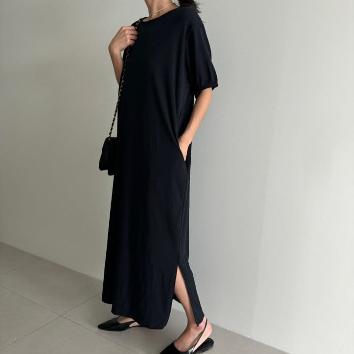 Ripple - Korean Women Fashion - #shopsmall - Semi Rib One-Piece - 8