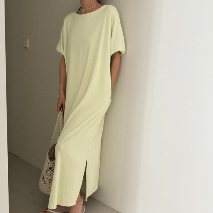 Ripple - Korean Women Fashion - #womensfashion - Semi Rib One-Piece - 2