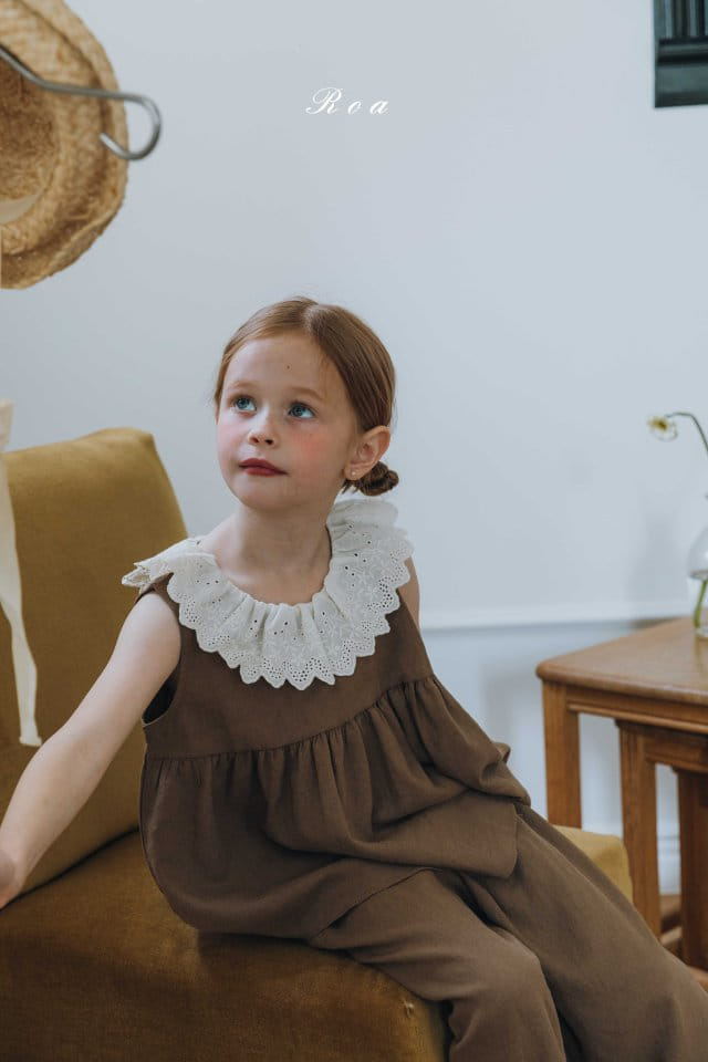 Roa - Korean Children Fashion - #minifashionista - Margaret Top Bottom Set - 3