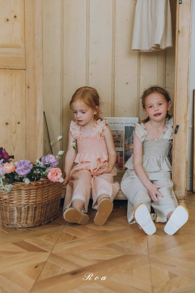 Roa - Korean Children Fashion - #prettylittlegirls - Smoke Top Bottom Set - 3