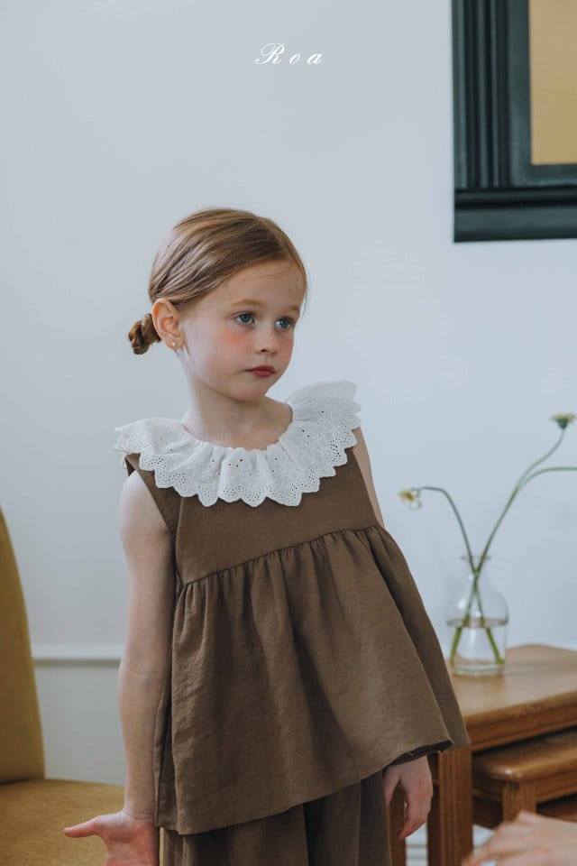 Roa - Korean Children Fashion - #todddlerfashion - Margaret Top Bottom Set - 5