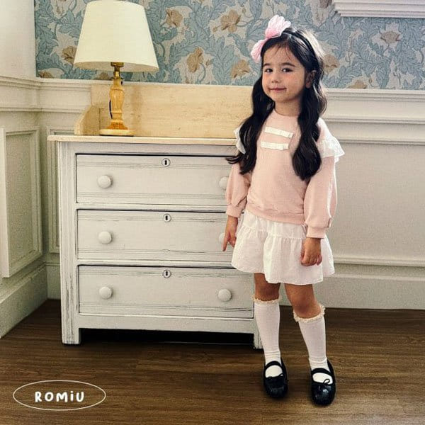 Romiu - Korean Children Fashion - #Kfashion4kids - Flower Sweatshirt One-Piece