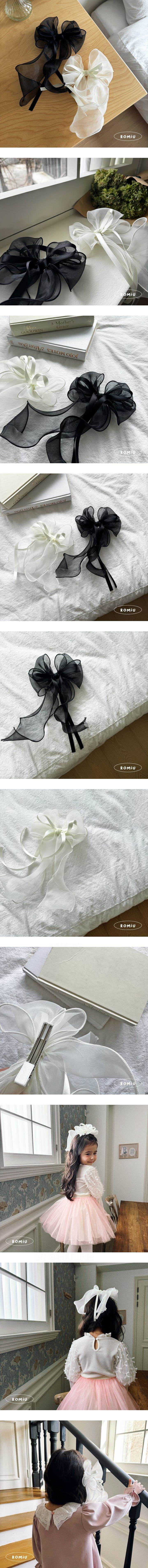 Romiu - Korean Children Fashion - #designkidswear - Big Ribbon Hair Clip - 2