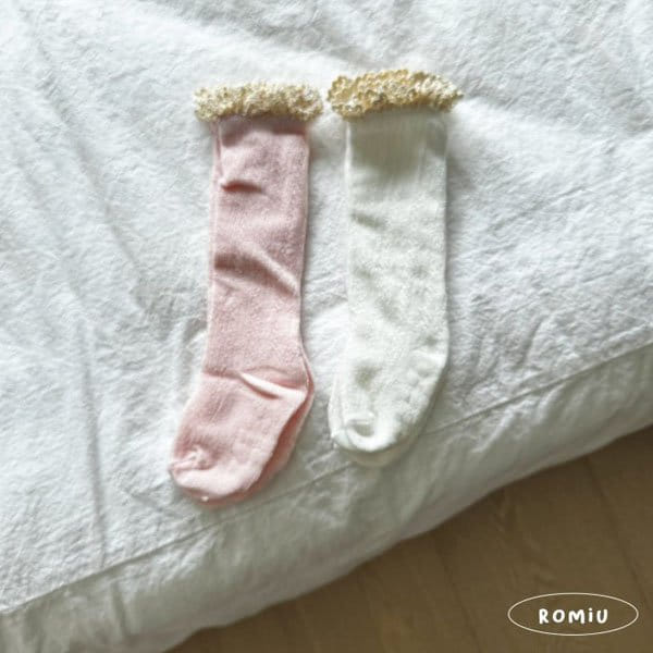 Romiu - Korean Children Fashion - #fashionkids - Punching Lace Socks