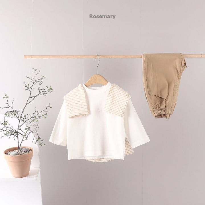 Rosemary - Korean Children Fashion - #childofig - Bebe Basic Tee - 2