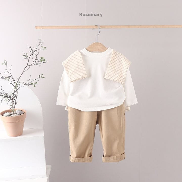 Rosemary - Korean Children Fashion - #childrensboutique - Bebe Basic Tee - 4