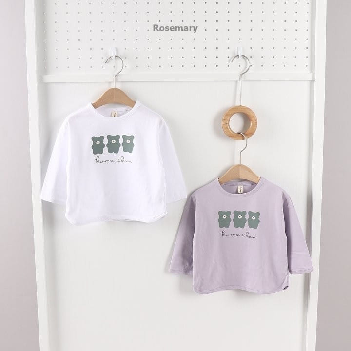 Rosemary - Korean Children Fashion - #kidsshorts - Kkongnyang Bear Tee - 4