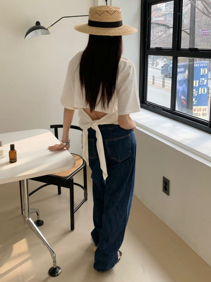 Rumiru - Korean Women Fashion - #momslook - Back Off Tee - 2
