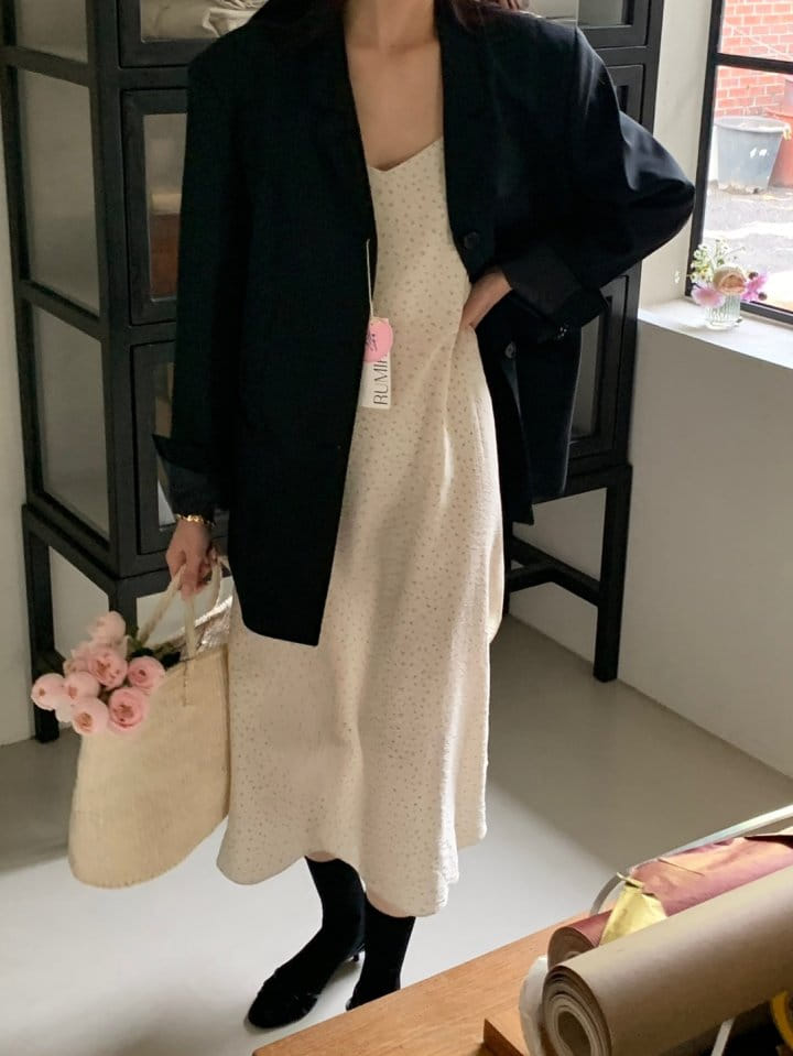 Rumiru - Korean Women Fashion - #momslook - Layered Flower One-Piece - 2